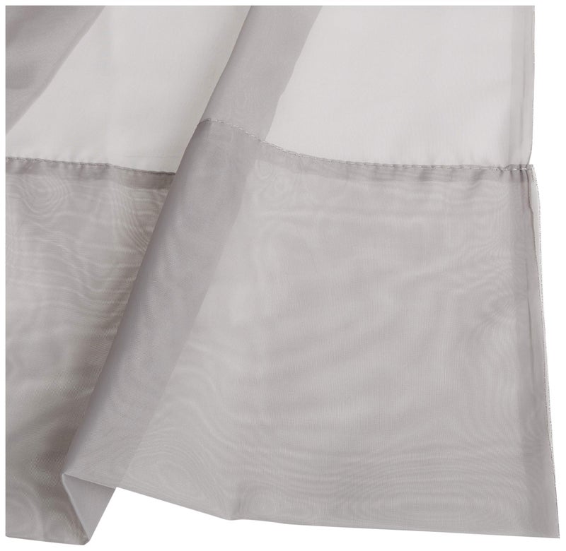 Curtainworks Soho Voile Sheer Grommet Panel, 59 by 144", Silver,1Q804304SV - Image 3